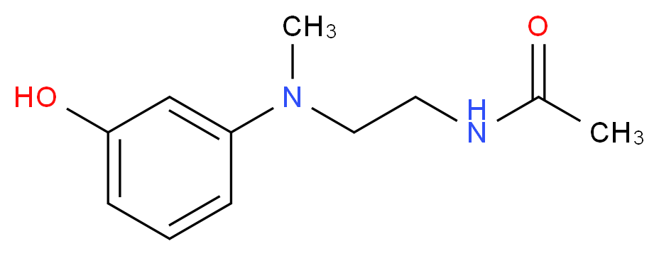 N-{2-[(3-hydroxyphenyl)(methyl)amino]ethyl}acetamide_分子结构_CAS_203580-73-8