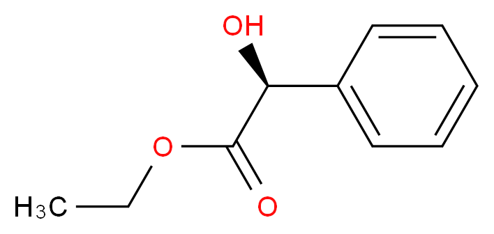 ethyl (2S)-2-hydroxy-2-phenylacetate_分子结构_CAS_13704-09-1