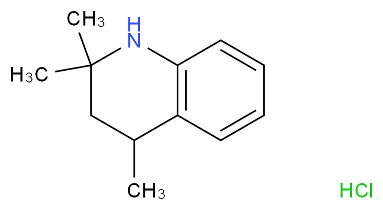2,2,4-trimethyl-1,2,3,4-tetrahydroquinoline hydrochloride_分子结构_CAS_4071-22-1