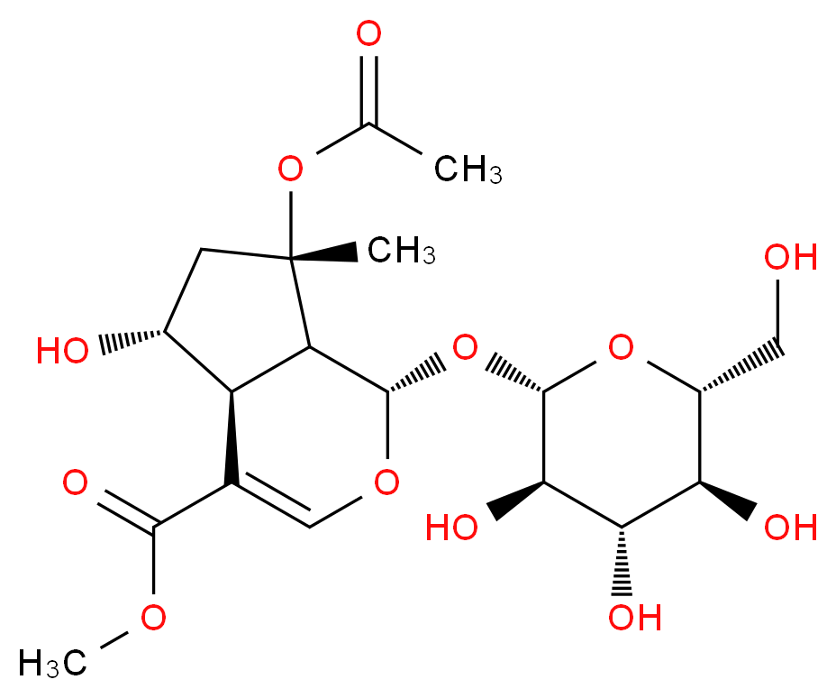 8-O-Acetylshanzhiside methyl ester_分子结构_CAS_57420-46-9)