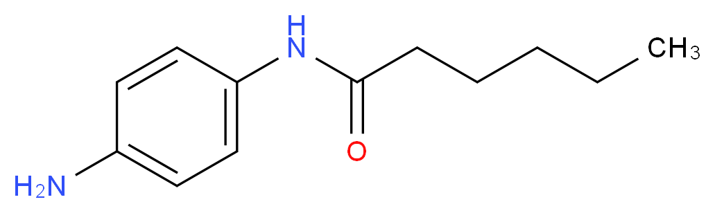 N-(4-Aminophenyl)hexanamide_分子结构_CAS_)