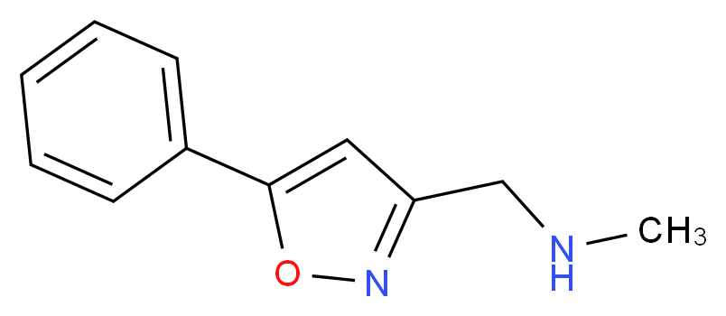 methyl[(5-phenyl-1,2-oxazol-3-yl)methyl]amine_分子结构_CAS_852431-02-8