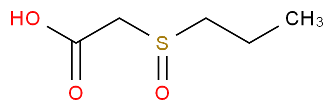 (propylsulfinyl)acetic acid_分子结构_CAS_137375-80-5)