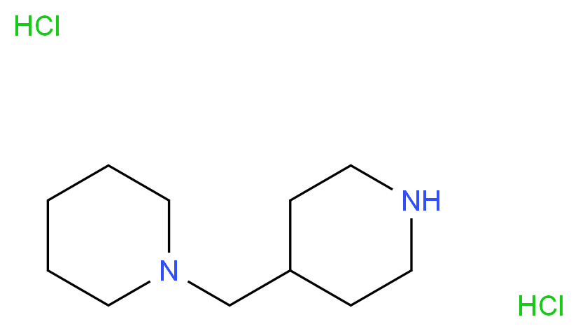 1-(piperidin-4-ylmethyl)piperidine dihydrochloride_分子结构_CAS_)