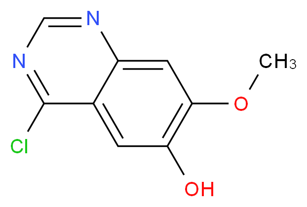 4-chloro-7-methoxyquinazolin-6-ol_分子结构_CAS_574745-97-4