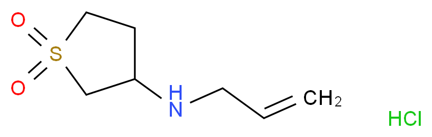 3-(prop-2-en-1-ylamino)-1$l^{6}-thiolane-1,1-dione hydrochloride_分子结构_CAS_)