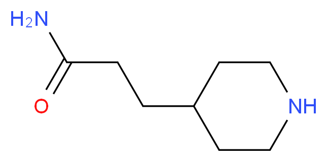 3-(piperidin-4-yl)propanamide_分子结构_CAS_915923-07-8