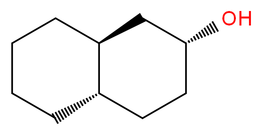 (2R,4aS,8aS)-decahydronaphthalen-2-ol_分子结构_CAS_825-51-4