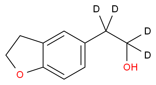 2,3-Dihydro-5-benzofuranethanol-d4_分子结构_CAS_1185079-36-0)