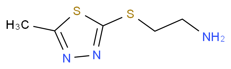 2-[(5-methyl-1,3,4-thiadiazol-2-yl)thio]ethanamine_分子结构_CAS_642092-87-3)