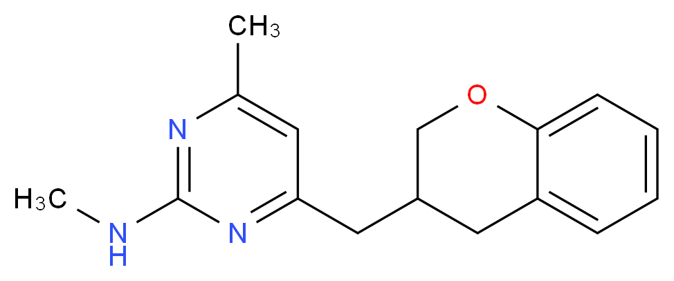 4-(3,4-dihydro-2H-chromen-3-ylmethyl)-N,6-dimethylpyrimidin-2-amine_分子结构_CAS_)