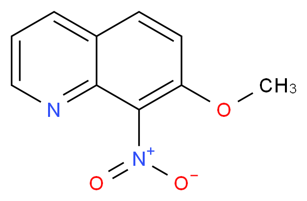 7-Methoxy-8-nitroquinoline_分子结构_CAS_83010-83-7)