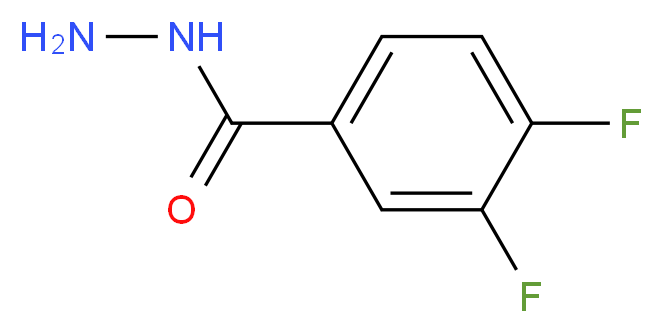 3,4-difluorobenzohydrazide_分子结构_CAS_229957-07-7