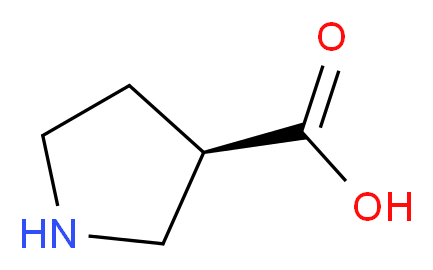 (R)-PYRROLIDINE-3-CARBOXYLIC ACID_分子结构_CAS_68464-02-8)