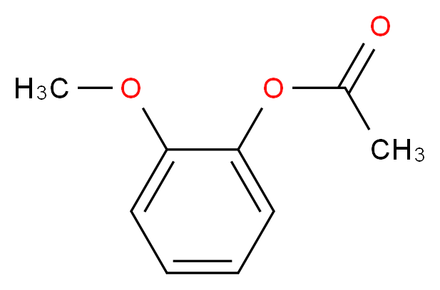 2-methoxyphenyl acetate_分子结构_CAS_15212-03-0