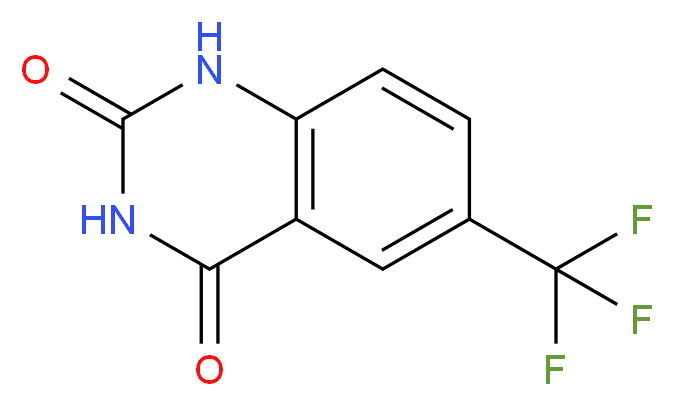 6-(Trifluoromethyl)quinazoline-2,4(1H,3H)-dione_分子结构_CAS_864291-33-8)