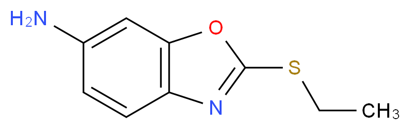 2-(ethylthio)-1,3-benzoxazol-6-amine_分子结构_CAS_874463-07-7)