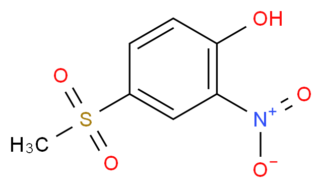 4-methanesulfonyl-2-nitrophenol_分子结构_CAS_97-10-9