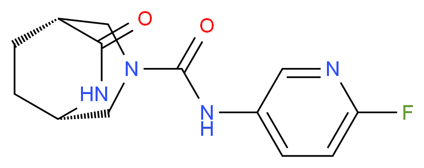 (1R*,5S*)-N-(6-fluoropyridin-3-yl)-7-oxo-3,6-diazabicyclo[3.2.2]nonane-3-carboxamide_分子结构_CAS_)