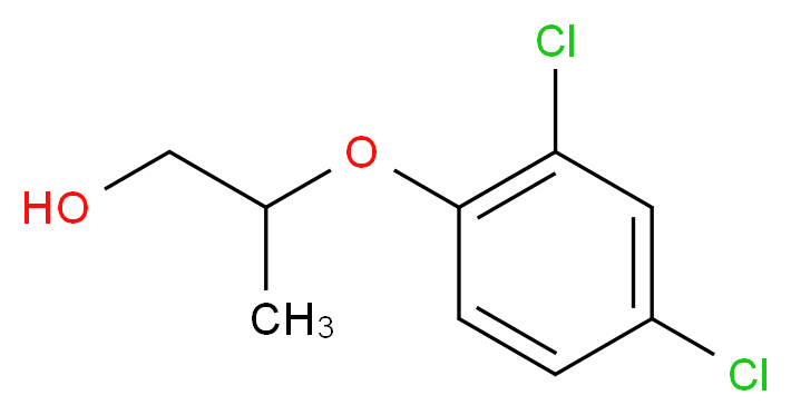 2-(2,4-dichlorophenoxy)propan-1-ol_分子结构_CAS_98919-13-2