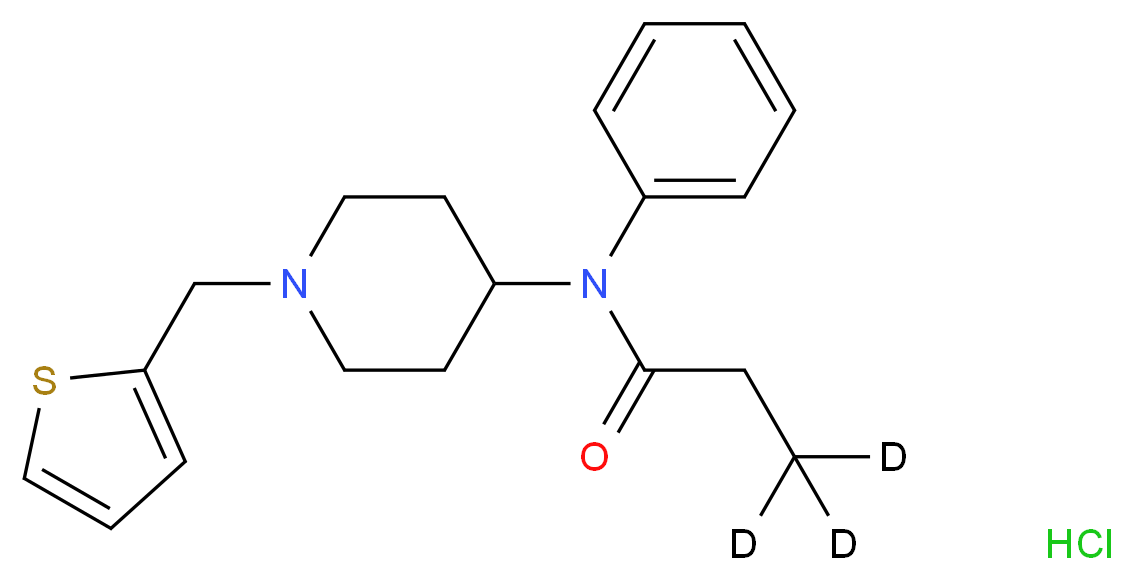 Thienyl Fentanyl-d3 Hydrochloride_分子结构_CAS_1189677-23-3)