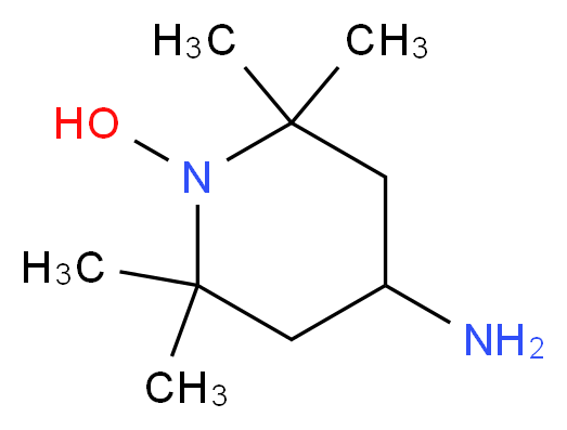 4-Amino-2,2,6,6-tetramethylpiperidinyloxy_分子结构_CAS_14691-88-4)