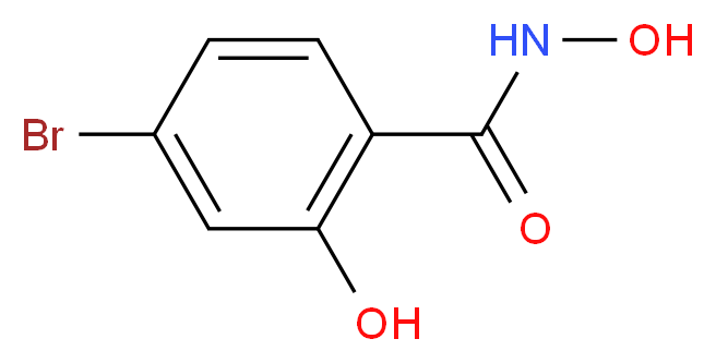 4-bromo-N,2-dihydroxybenzamide_分子结构_CAS_61799-79-9