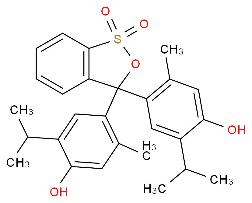 THYMOL BLUE_分子结构_CAS_76-61-9)