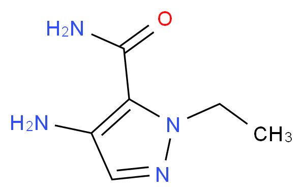 4-amino-1-ethyl-1H-pyrazole-5-carboxamide_分子结构_CAS_957513-91-6