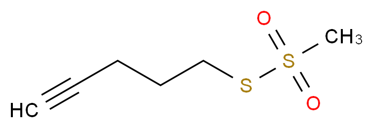 5-(methanesulfonylsulfanyl)pent-1-yne_分子结构_CAS_1076199-31-9