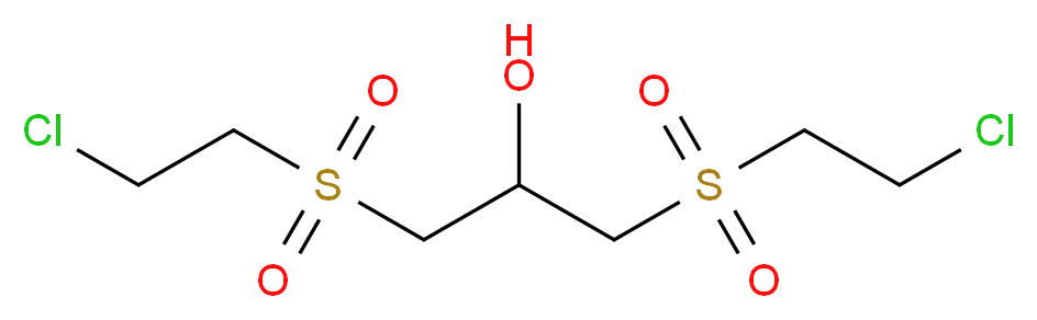 1,3-Bis((2-chloroethyl)sulfonyl)propan-2-ol_分子结构_CAS_67006-35-3)