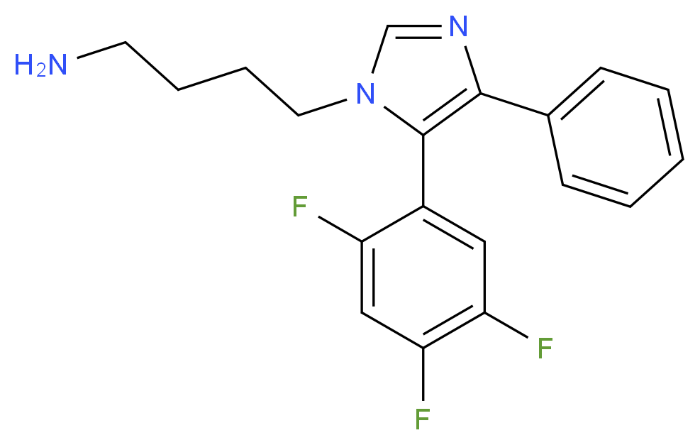 4-[4-phenyl-5-(2,4,5-trifluorophenyl)-1H-imidazol-1-yl]butan-1-amine_分子结构_CAS_)
