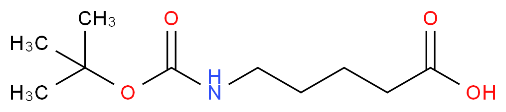 Boc-5-aminopentanoic acid_分子结构_CAS_27219-07-4)