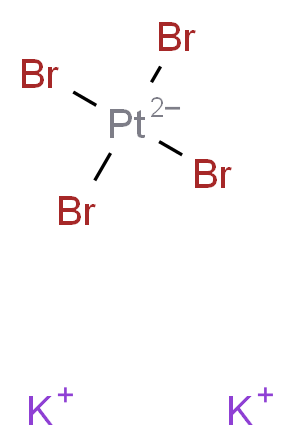 四溴铂(II)酸钾_分子结构_CAS_13826-94-3)