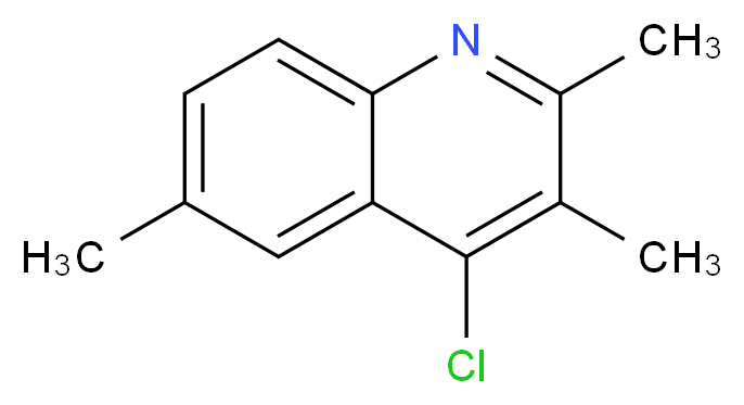 4-CHLORO-2,3,6-TRIMETHYLQUINOLINE_分子结构_CAS_1203-71-0)