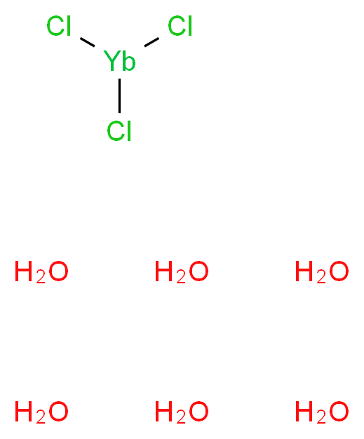 trichloroytterbium hexahydrate_分子结构_CAS_10035-01-5