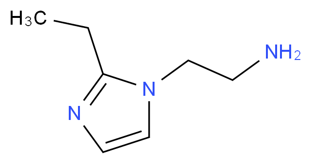 2-(2-ethyl-1H-imidazol-1-yl)ethan-1-amine_分子结构_CAS_113741-02-9