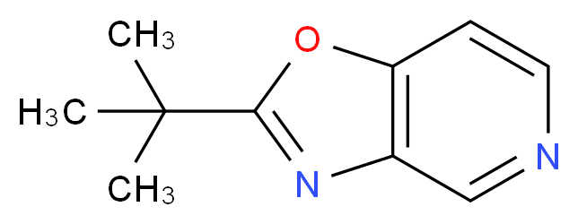 2-(tert-Butyl)oxazolo[4,5-c]pyridine_分子结构_CAS_873914-35-3)