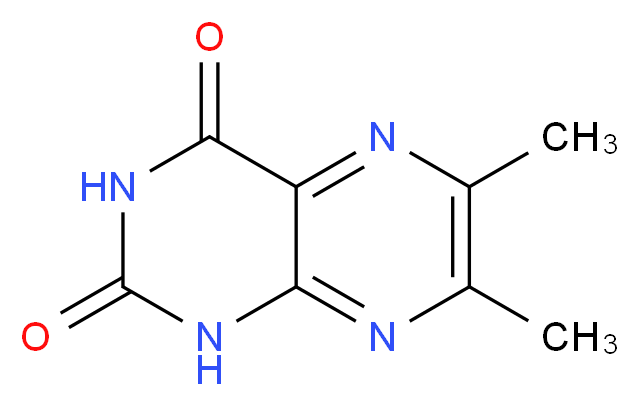 6,7-dimethyl-1,2,3,4-tetrahydropteridine-2,4-dione_分子结构_CAS_5774-32-3