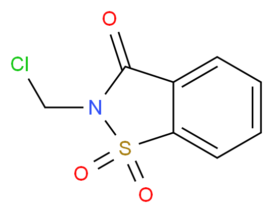 2-(chloromethyl)-2,3-dihydro-1λ<sup>6</sup>,2-benzothiazole-1,1,3-trione_分子结构_CAS_13947-21-2