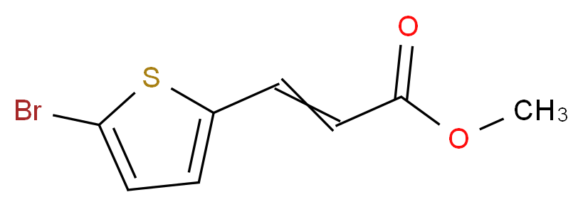 3-(5-Bromo-thiophen-2-yl)-acrylic acid methyl ester_分子结构_CAS_64389-22-6)