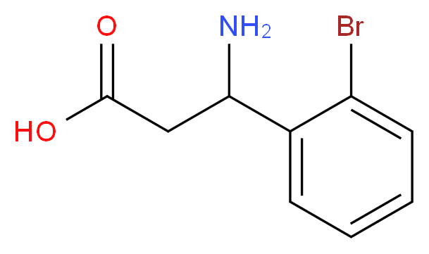 3-Amino-3-(2-bromophenyl)propanoic acid_分子结构_CAS_117391-48-7)