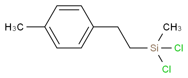 dichloro(methyl)[2-(4-methylphenyl)ethyl]silane_分子结构_CAS_63126-87-4