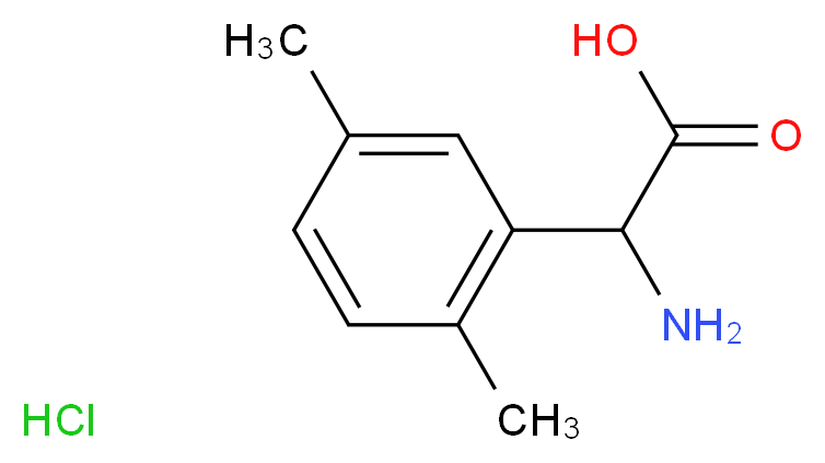 2-amino-2-(2,5-dimethylphenyl)acetic acid hydrochloride_分子结构_CAS_1135916-78-7