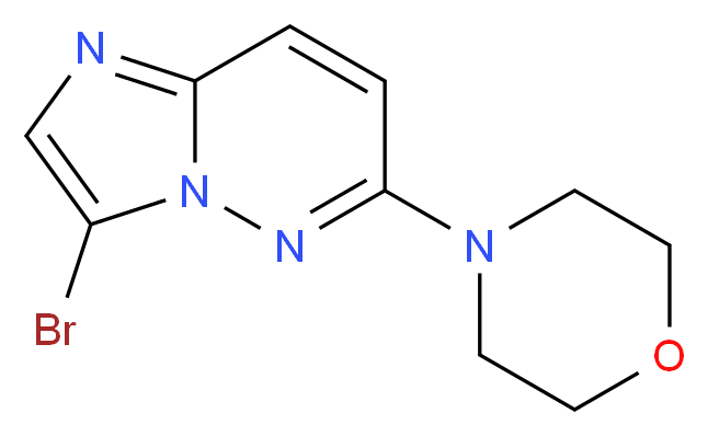 4-(3-Bromoimidazo[1,2-b]pyridazin-6-yl)morpholine_分子结构_CAS_1012343-72-4)