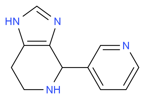 4-pyridin-3-yl-4,5,6,7-tetrahydro-3H-imidazo[4,5-c]pyridine_分子结构_CAS_876708-23-5)