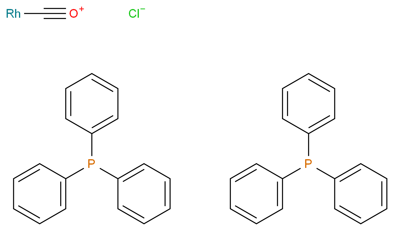 (rhodiomethylidyne)oxidanium bis(triphenylphosphane) chloride_分子结构_CAS_13938-94-8