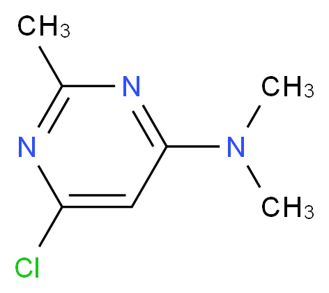 4-(N,N-Dimethylamino)-6-chloro-2-methylpyrimidine_分子结构_CAS_58514-89-9)