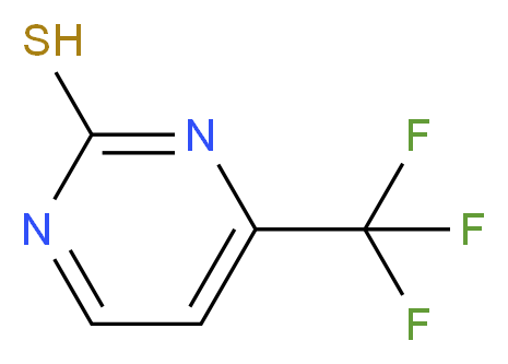 4-(trifluoromethyl)pyrimidine-2-thiol_分子结构_CAS_136547-17-6