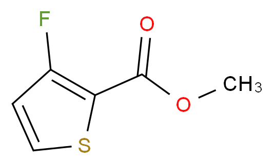 methyl 3-fluorothiophene-2-carboxylate_分子结构_CAS_100421-52-1